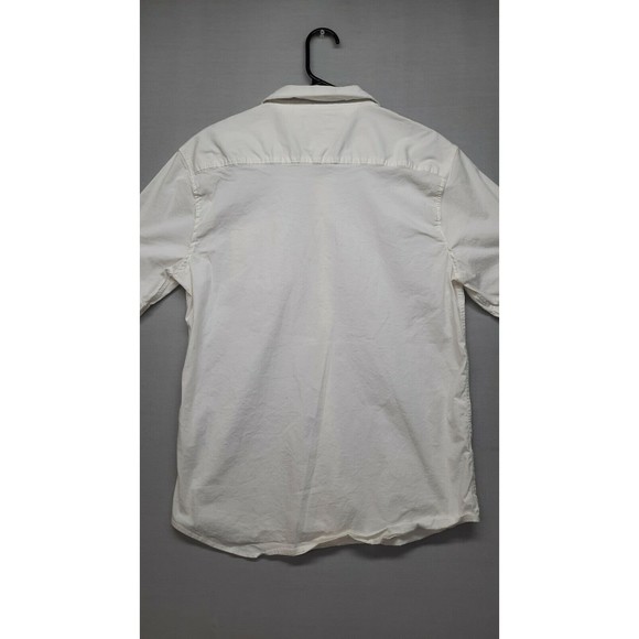 Michael Brandon Men's Button Down Short Sleeve Shirt Size XL White - Picture 7 of 7